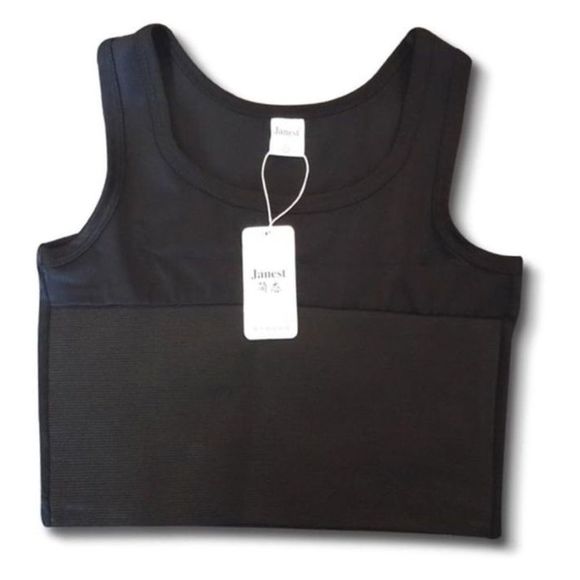 Tomboy Trans Lesbian Pullover Half Length Chest Binder Corset Top Size 6X - Picture 2 of 6